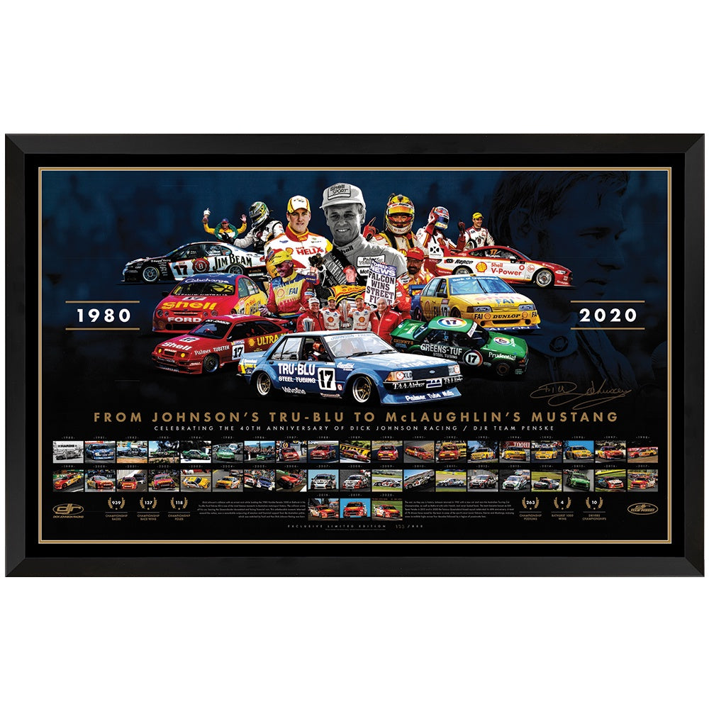 40 years of DJR signed by Dick Print Framed
