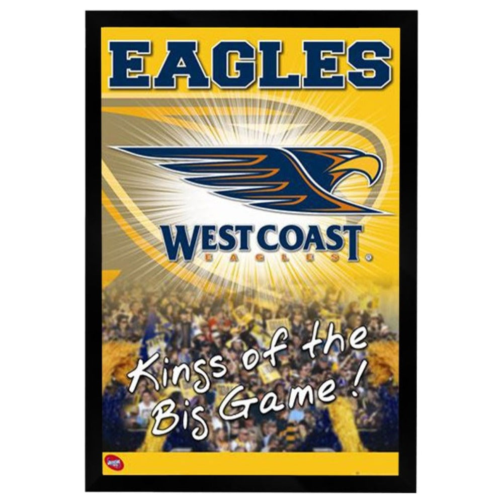 AFL West Coast Logo Poster Framed