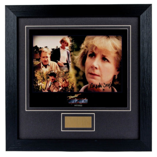 Angela Douglas Dr Who signed framed photo