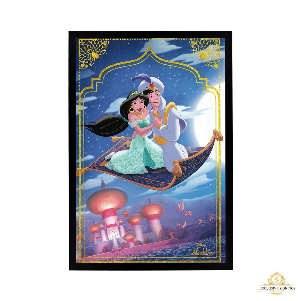 Aladdin Classic - Flying Carpet Poster Framed