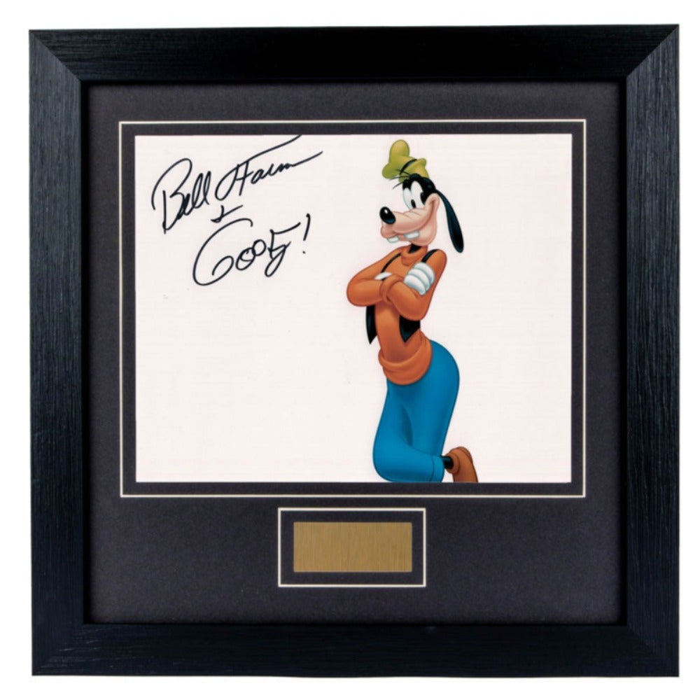 Bill Farmer Goofy signed framed photo 5