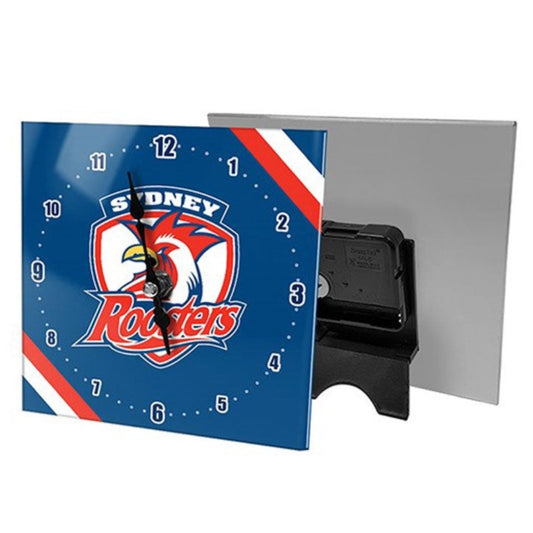 ROOSTERS MINI GLASS CLOCK