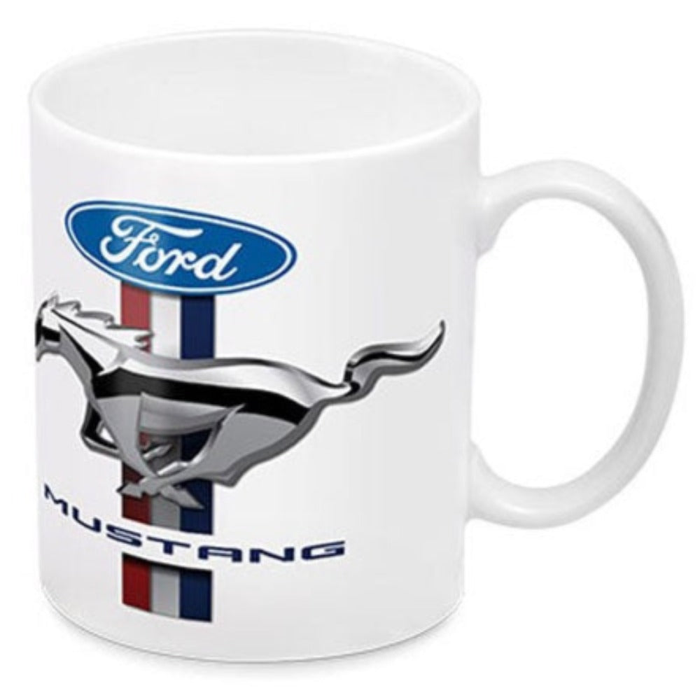 Ford White Mustang Mug