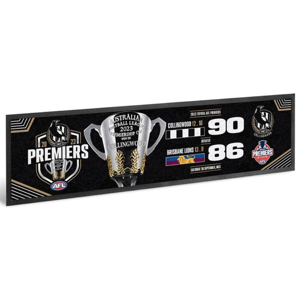 Collingwood Magpies Grand Final 2023 Commemerative Premiership Bar Runner