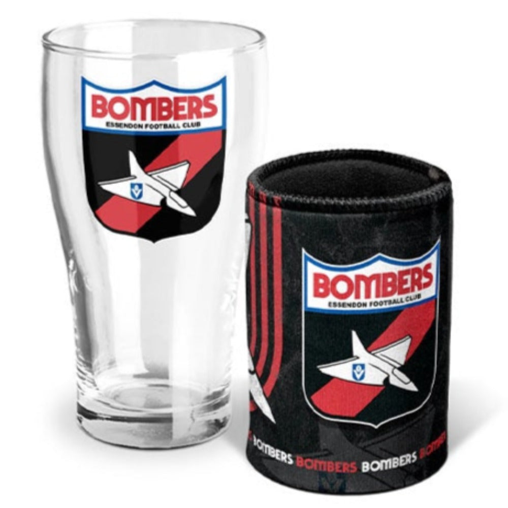 Essendon Bombers Heritage Pint & Can Cooler Pack