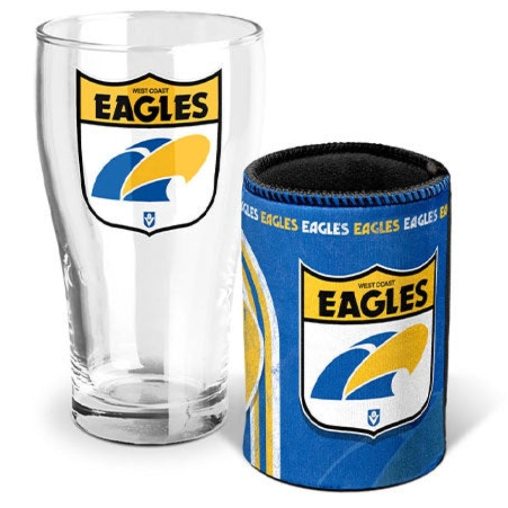 West Coast Eagles Heritage Pint & Can Cooler Pack