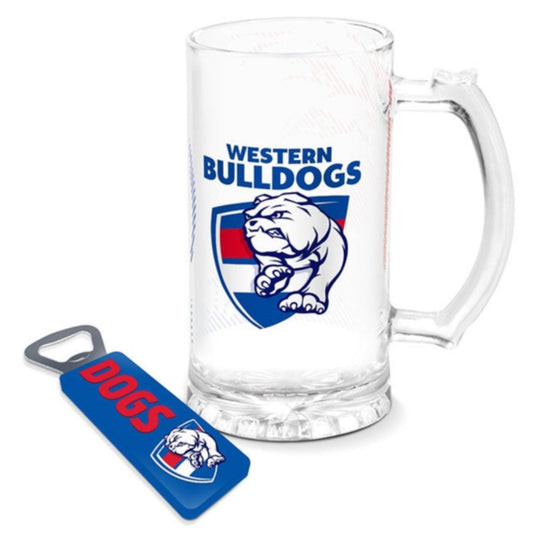 WESTERN BULLDOGS STEIN & OPENER PACK