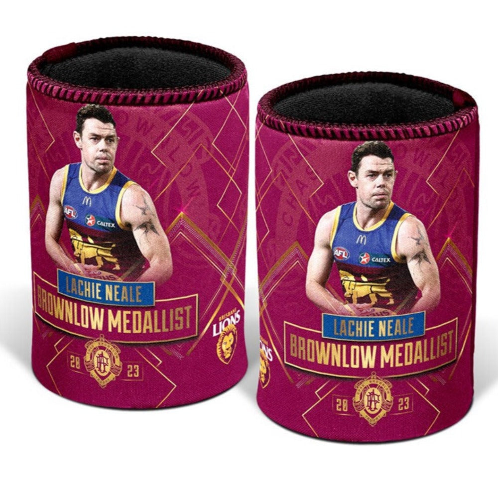 Brisbane Lions Brownlow 2023 Can Cooler Lachie Neale