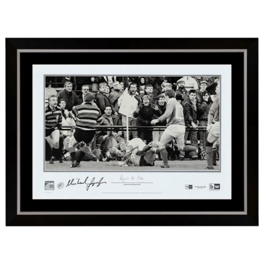 Australian Wallabies ‘Against All Odds’  Michael Lynagh Signed Print Framed