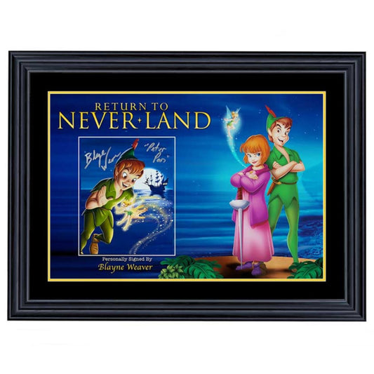 Blayne Weaver Peter Pan Signed 8x10 Photo 1 Framed