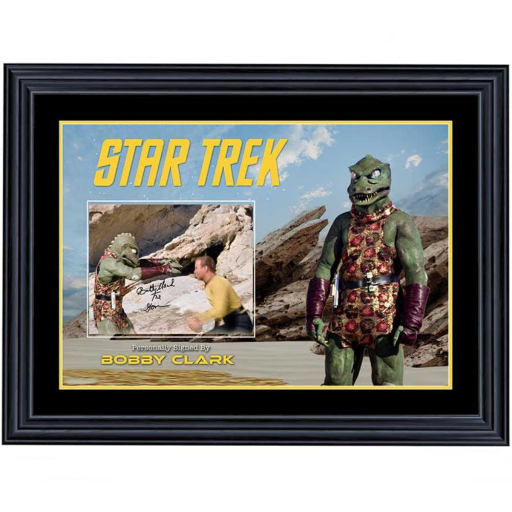 Star Trek Gorn Bobby Clark Signed 8x10 Photo 4 Framed