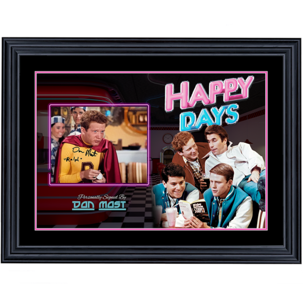 Happy Days Don Most Signed 8x10 Photo V1 Framed