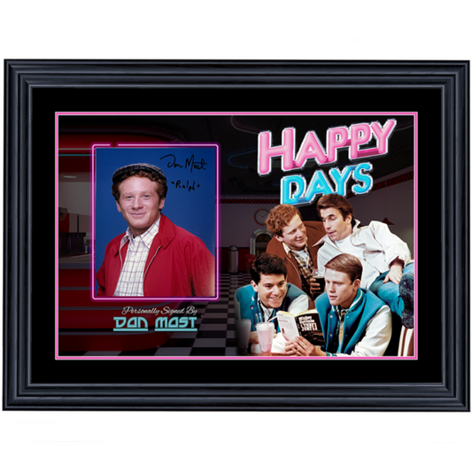 Happy Days Don Most Signed 8x10 Photo V2 Portrait Framed