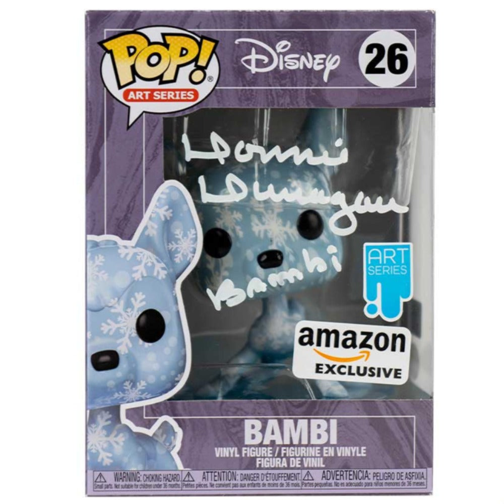 Donnie Dunagan Disney Young Bambi Bambi Art Series #26 Autographed Pop Vinyl JSA Certified