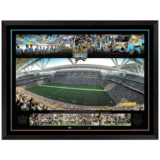 Gold Coast Titans The First Encounter Print Framed