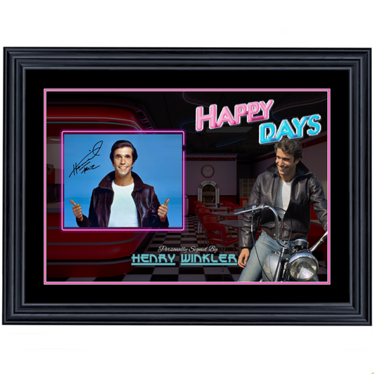 Happy Days Henry Winkler Signed 8x10 Photo 1 Framed