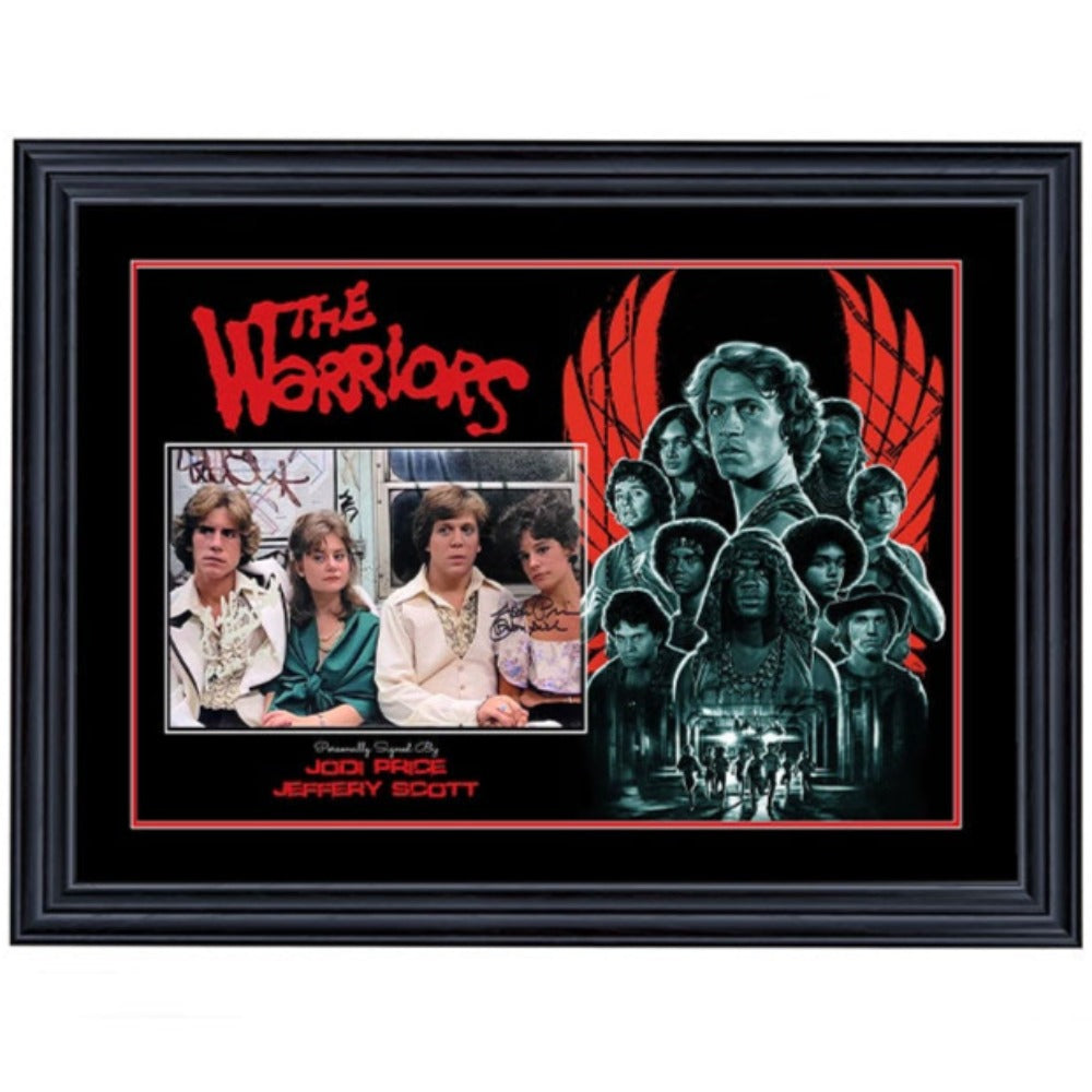 The Warriors Jodie Price and Jeffrey Scott Signed 8x12 Photo Framed