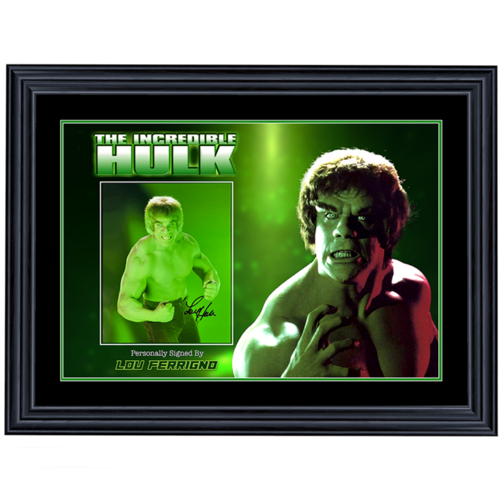 The Incredible Hulk Lou Ferrigno Signed 8x10 Photo 1 Framed