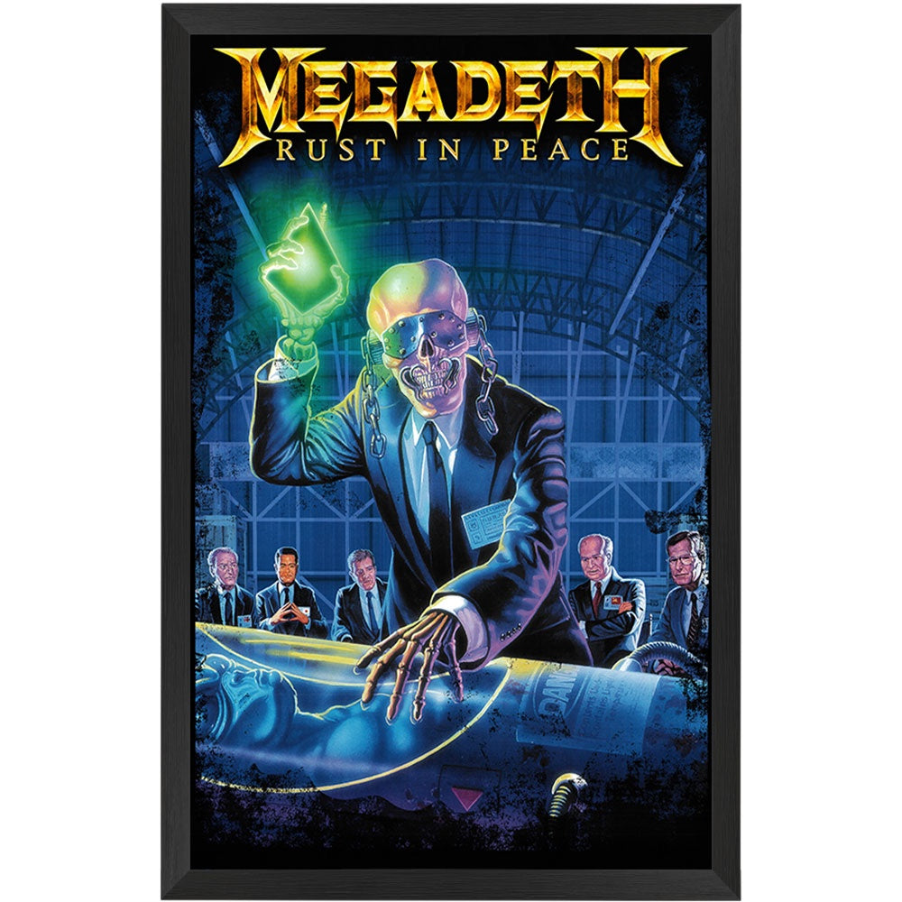 Megadeth Rust In Peace Poster Framed