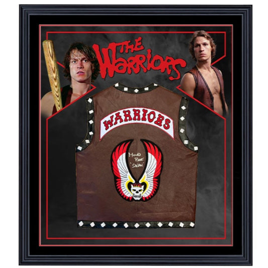 The Warriors Michael Beck Signed Jacket Framed