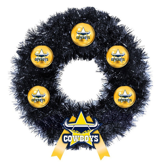 Nth Queensland Cowboys Christmas Wreath