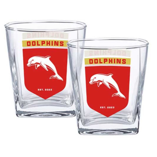 Dolphins Set of 2 Spirit Glass Set