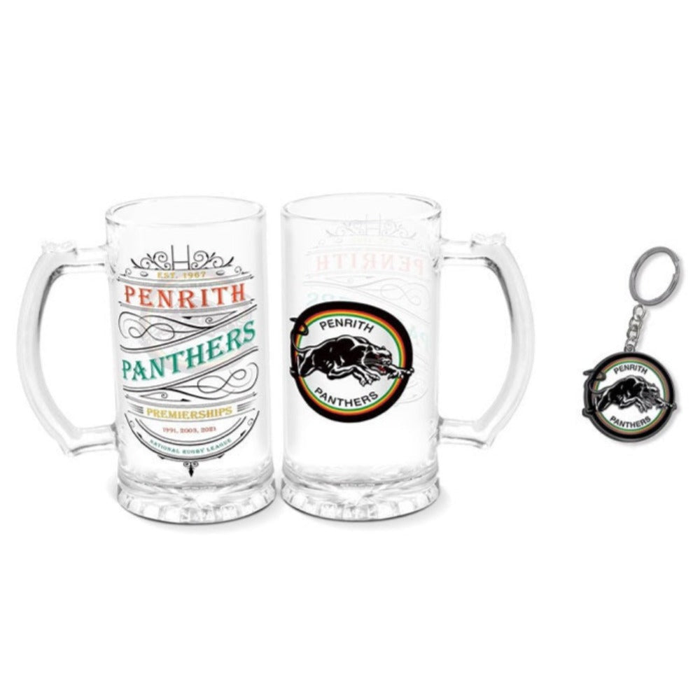 PANTHERS STEIN & KEYRING PACK
