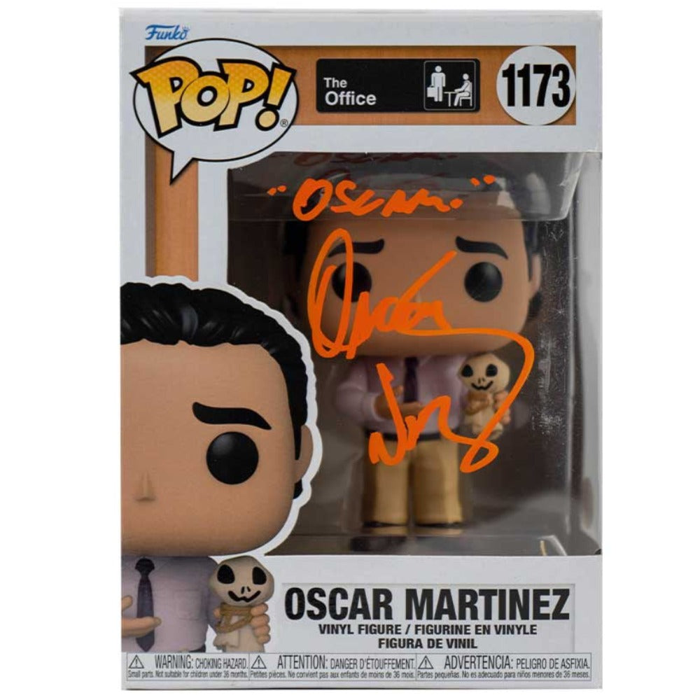 Oscar Nunez Oscar Martinez The Office #1173 Autographed Pop Vinyl JSA Certified