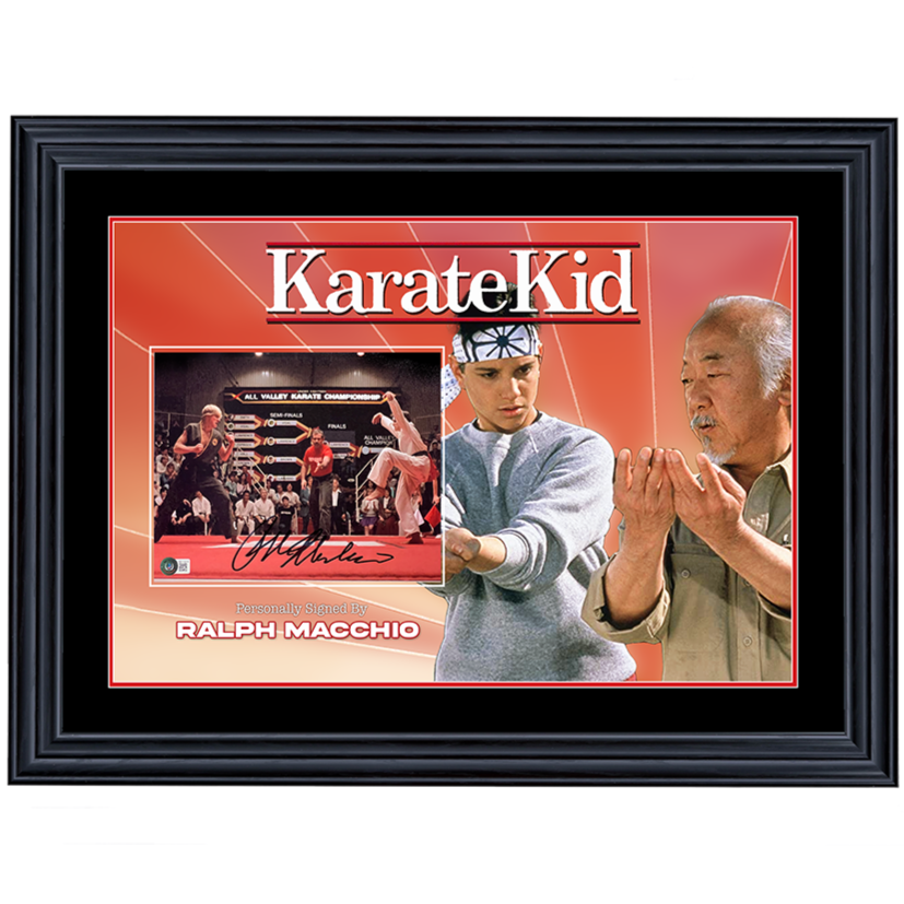 The Karate Kid Ralph Macchio Signed 8x10 Photo 1 Framed