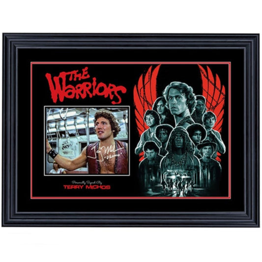 The Warriors Terry Michos Signed 8x10 Photo 1 Framed