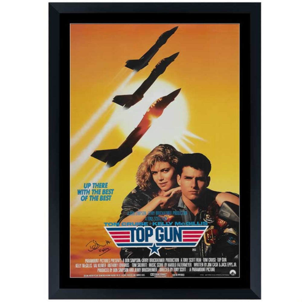 Tom Skerritt Top Gun Signed Movie Poster Framed