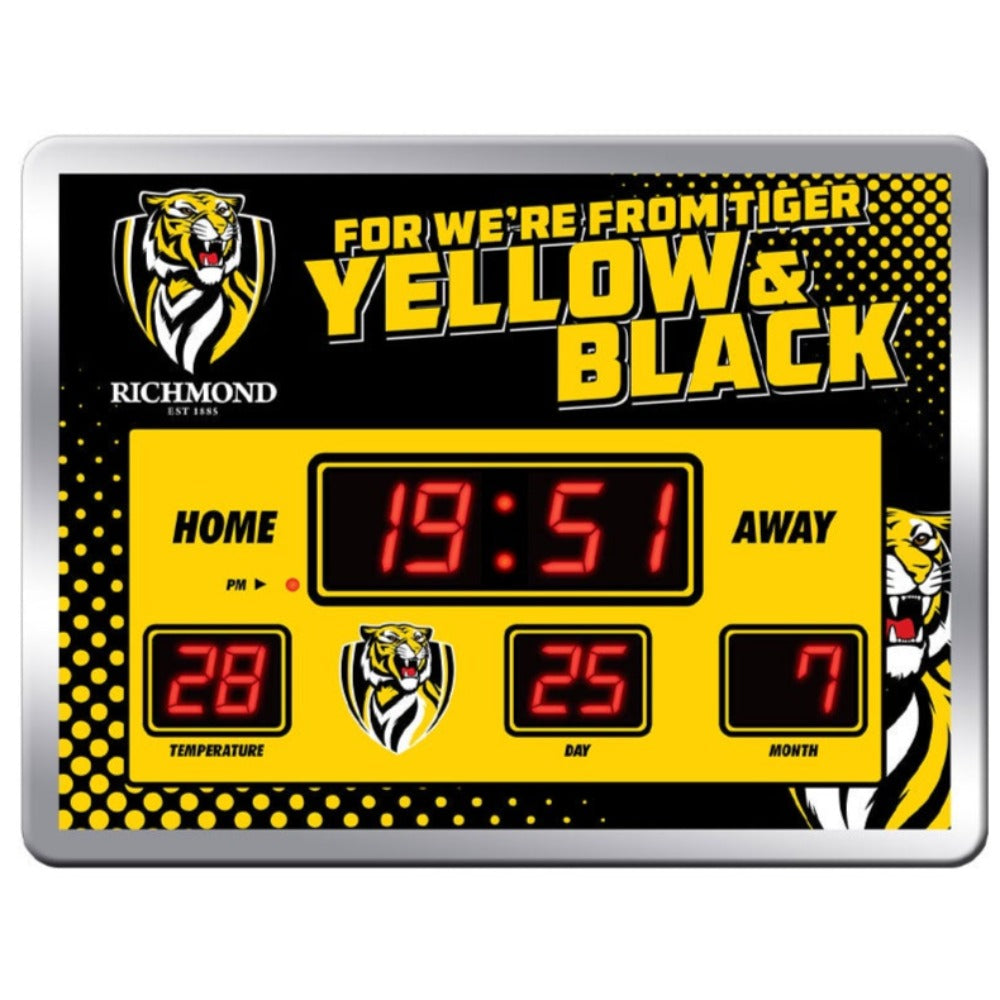 Richmond Tigers LED Scoreboard Clock