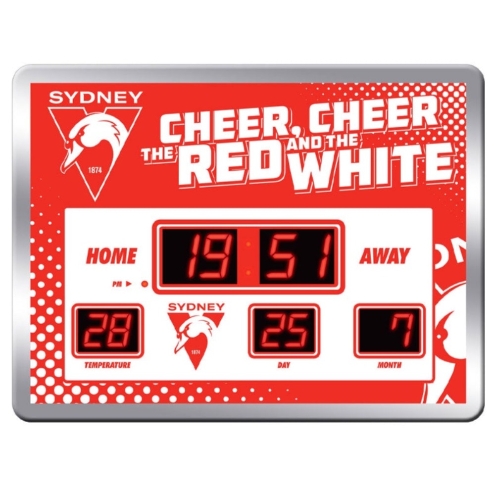 Sydney Swans LED Scoreboard Clock