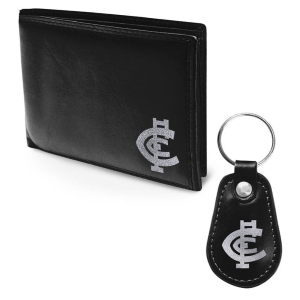 Carlton PU Leather Wallet & Keyring Set