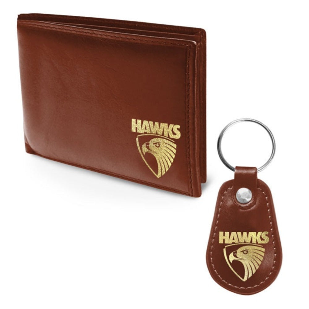 Hawthorne Hawks PU Leather Wallet & Keyring Set