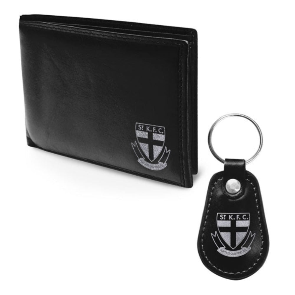 St Kilda PU Leather Wallet & Keyring Set