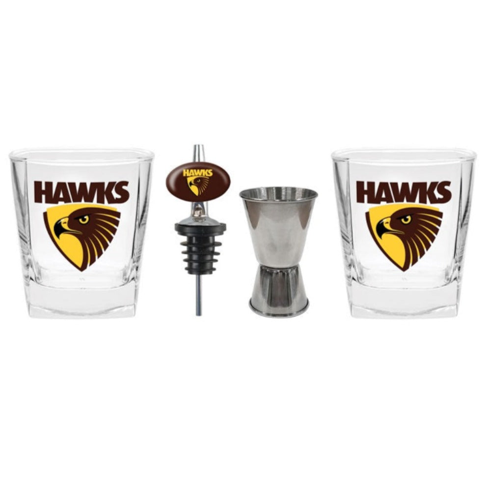 Hawthorne Hawks S/2 Glass Jigger & Pourer