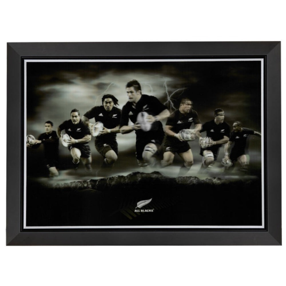 All Blacks Lenticular Print Framed