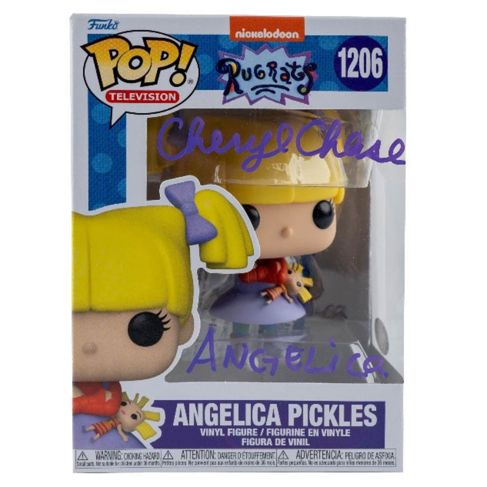 Angelica Pickles Rugrats Cheryl Chase Signed Pop #1206 PSA