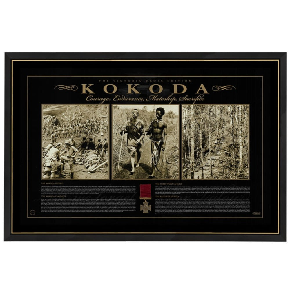 Kokoda Victoria Cross Edition Print Framed