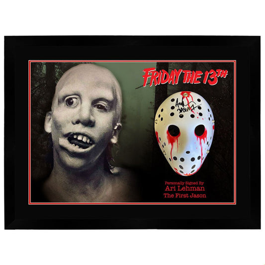 Ari Lehman - Friday the 13th Signed Framed Hockey Mask