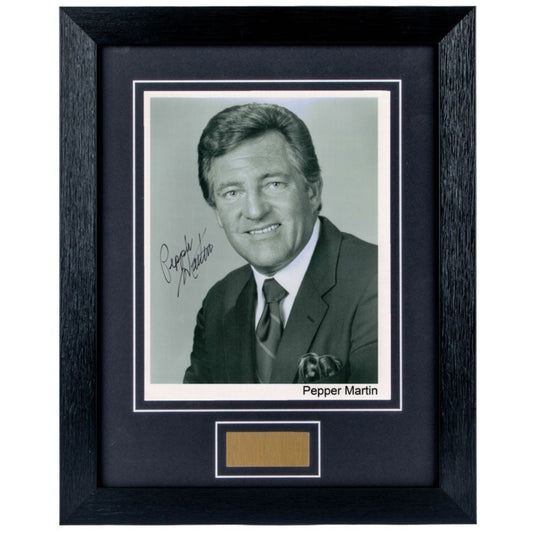 Pepper Martin Signed Framed Photo