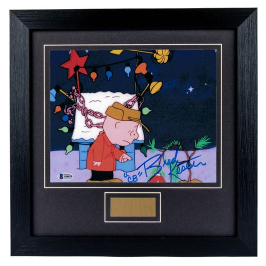 Brad Keston Charlie Brown Sign Framed Photo 3 BAS