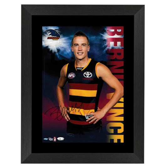 Bernie Vince - Adelaide Crows Signed Framed Hero Shot