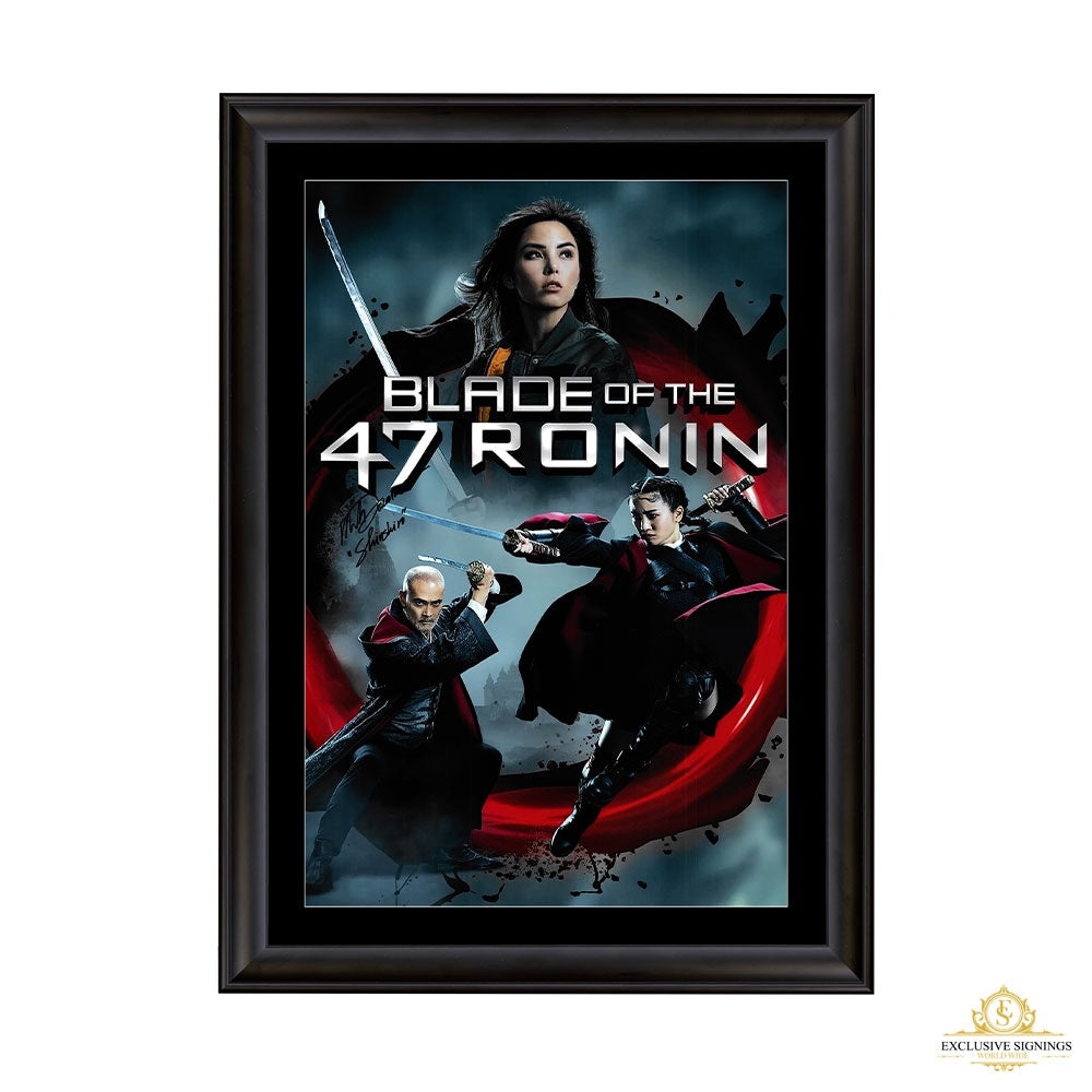 Mark Dacascos Signed Blade Of The 47 Ronin Movie Poster 1 Framed