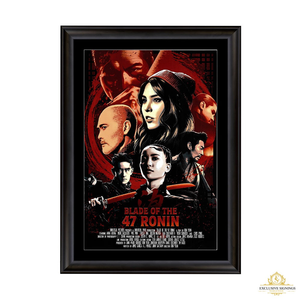 Mark Dacascos Signed Blade Of The 47 Ronin Movie Poster 2 Framed