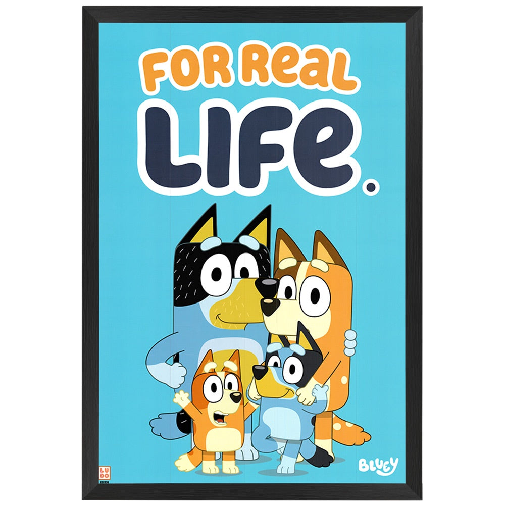 Bluey Poster Framed Exclusivesignings