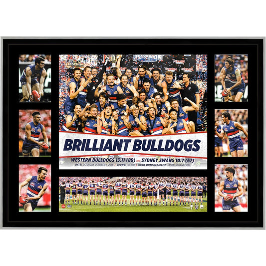 Western Bulldogs 2016 Brilliant Bulldogs Tribute Print Framed