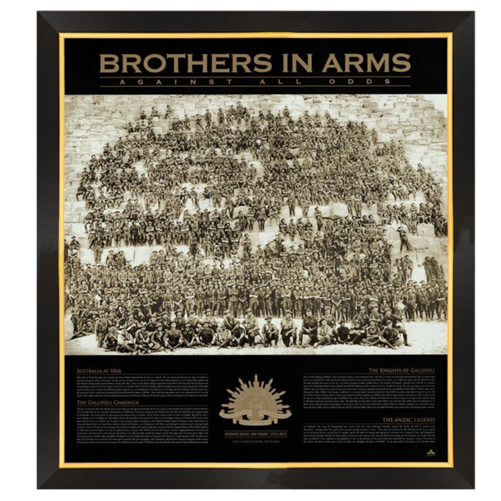Brothers In Arms Print Framed
