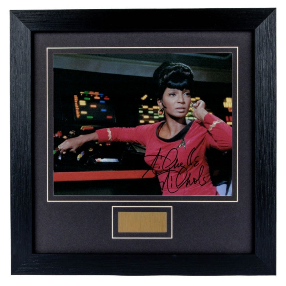 Star Trek Nichelle Nichols Signed 8x10 Photo 2 Framed